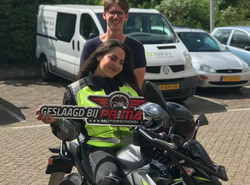 Geslaagd bij prima motorschool amsterdam