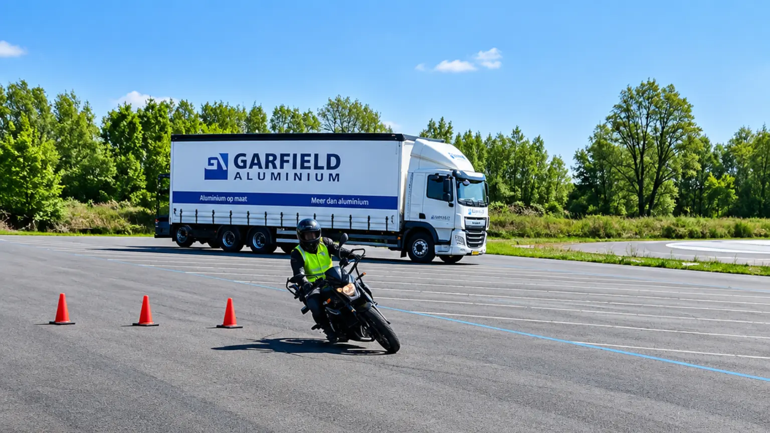 Motortraining op de oefenlocatie