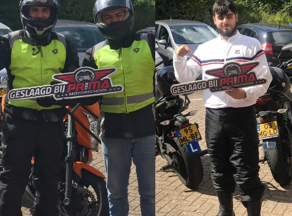 Geslaagd Prima Motorrijschool Amsterdam