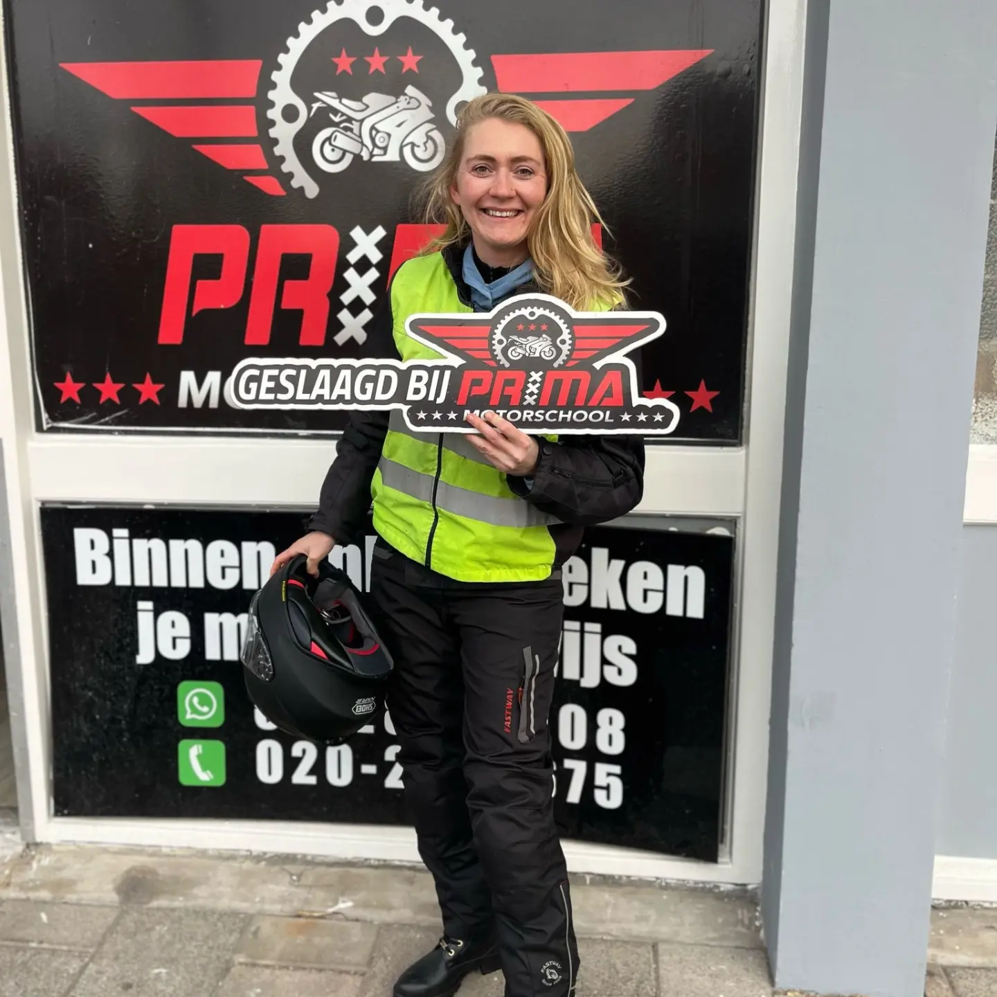 graduated motorcycle student