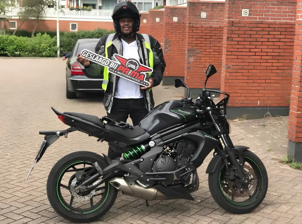 geslaagde automaat motorrijbewijs leerlingen Amsterdam